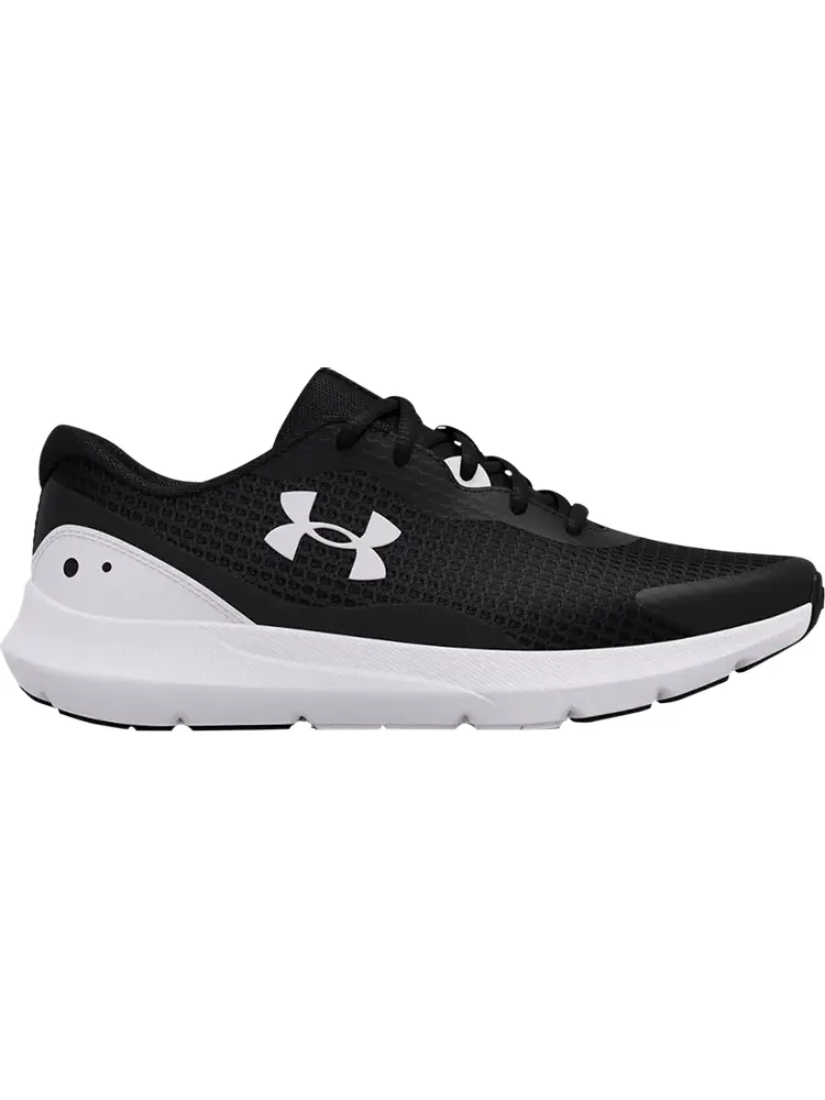 Кроссовки Under Armour Wmns Surge 3 Black White — изображение 1 из 1, черный
