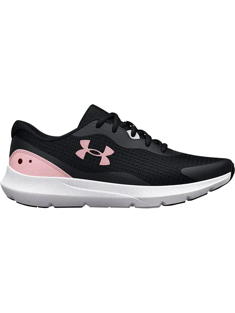 Кроссовки Under Armour Wmns Surge 3 Black Prime Pink — изображение 1 из 1, черный