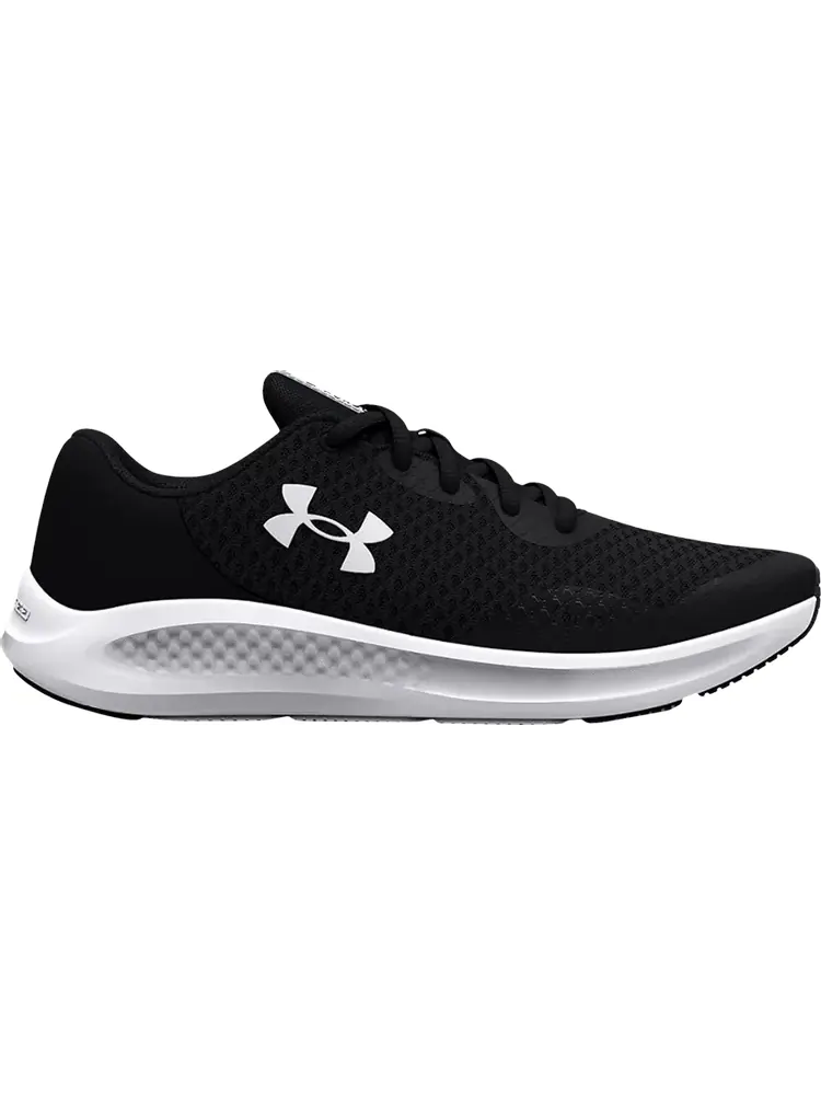 Кроссовки Under Armour Charged Pursuit 3 GS Black White — изображение 1 из 1, черный