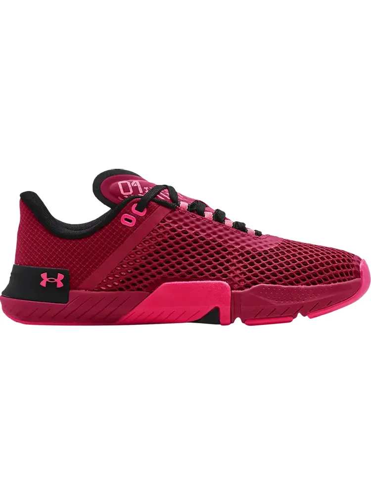 Кроссовки Under Armour TriBase Reign 4 Black Rose — изображение 1 из 1, розовый