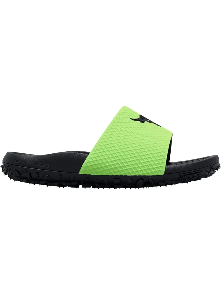 Сандалии Under Armour Project Rock Slide Quirky Lime — изображение 1 из 1, зеленый