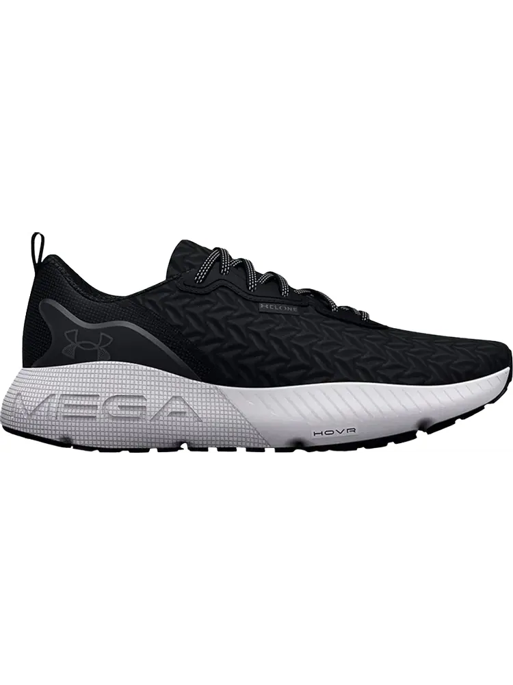 Кроссовки Under Armour HOVR Mega 3 Clone Black White — изображение 1 из 1, черный