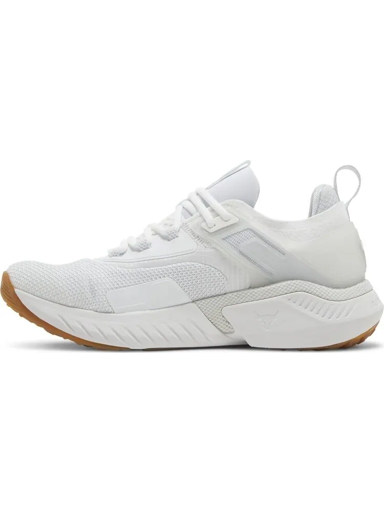 Кроссовки Under Armour Project Rock 5 White Gum — изображение 3 из 8, белый
