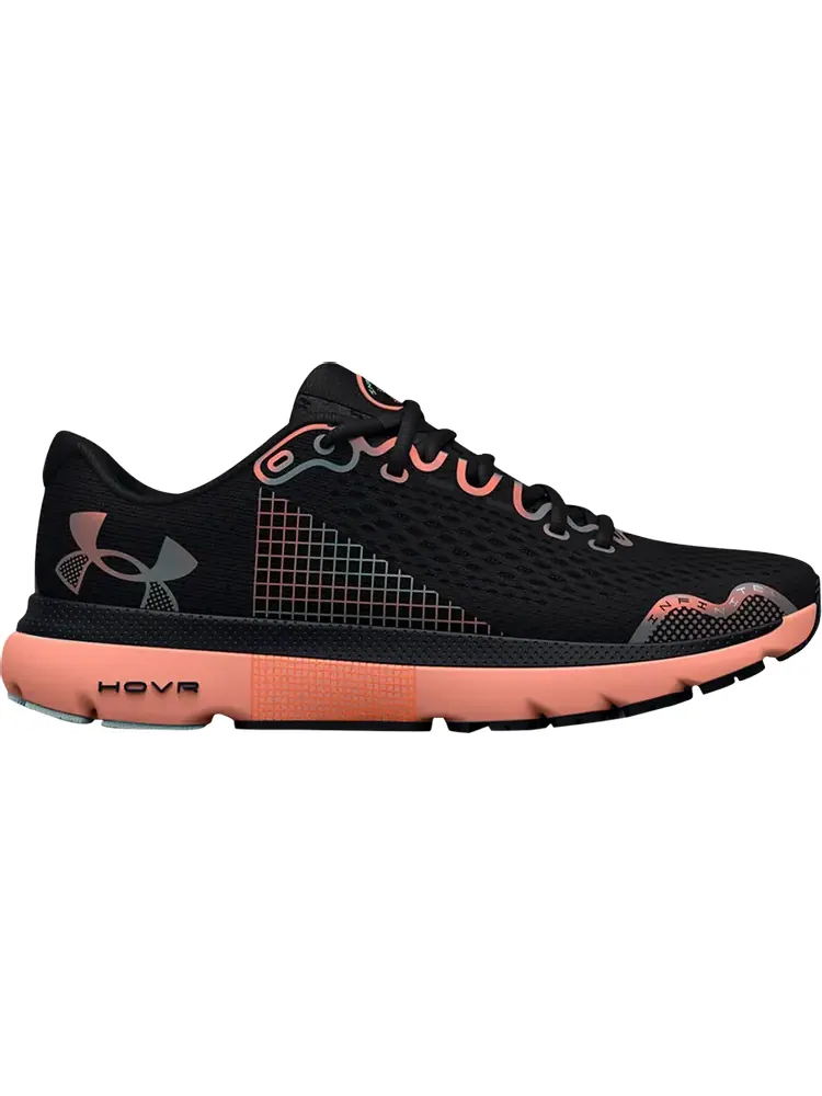 Кроссовки Under Armour Wmns HOVR Infinite 4 Black Lunar Coral — изображение 1 из 1, черный