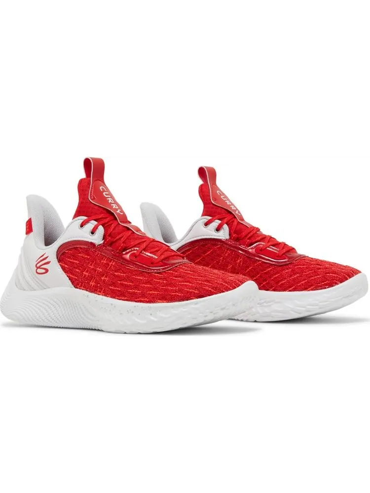 Кроссовки Curry Flow 9 Team White Red — изображение 8 из 8, красный