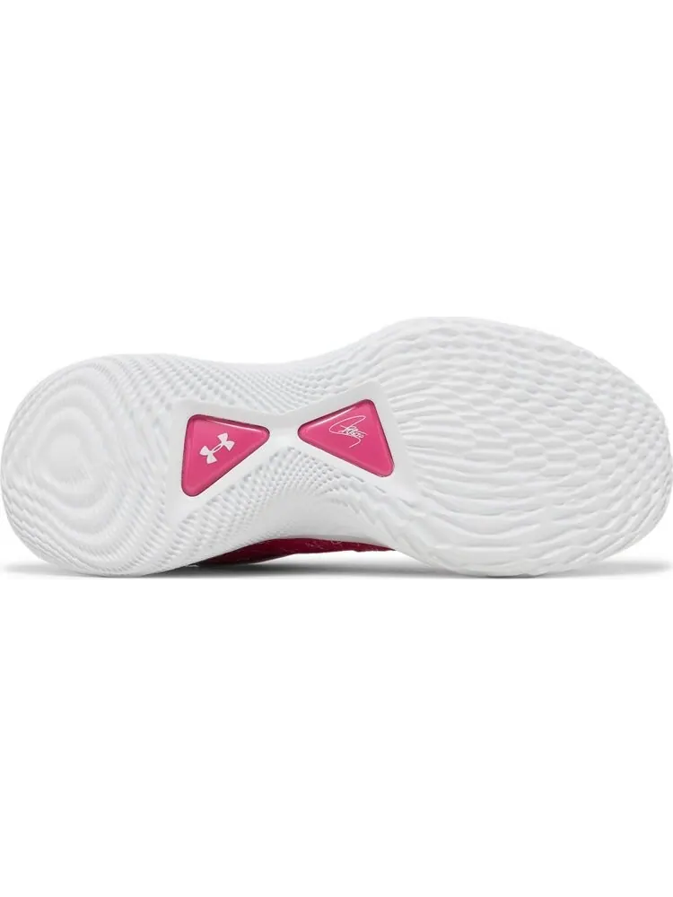 Кроссовки Curry Flow 9 Team White Tropic Pink — изображение 4 из 8, розовый