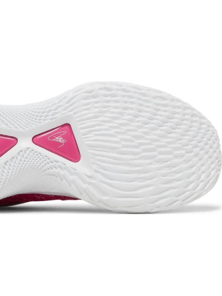 Кроссовки Curry Flow 9 Team White Tropic Pink — изображение 5 из 8, розовый