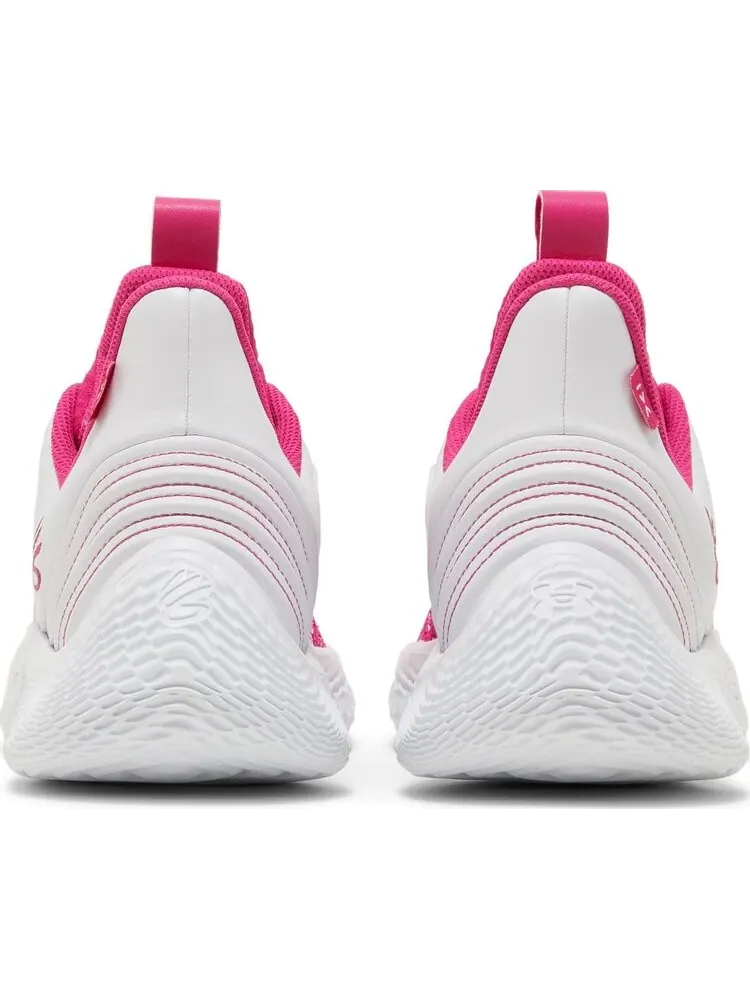 Кроссовки Curry Flow 9 Team White Tropic Pink — изображение 6 из 8, розовый