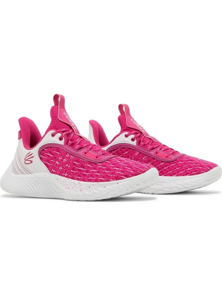 Кроссовки Curry Flow 9 Team White Tropic Pink — изображение 8 из 8, розовый