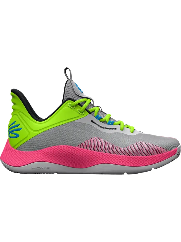 Кроссовки Curry HOVR Splash Halo Grey Lime Pink — изображение 1 из 1, серый
