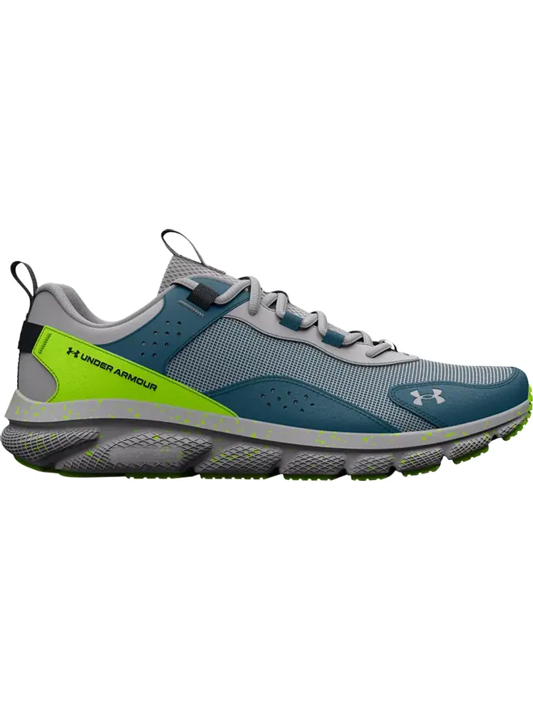 Кроссовки Under Armour Charged Verssert Speckle Mod Grey Lime Surge — изображение 1 из 1, серый