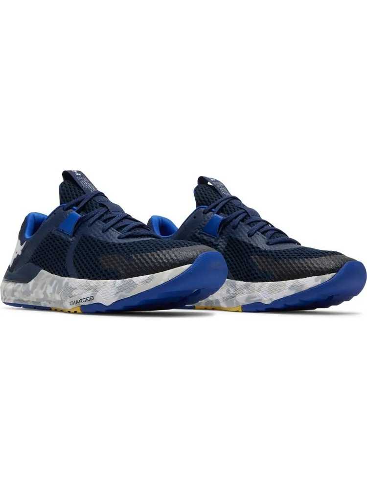 Кроссовки Under Armour Project Rock BSR 2 Marble - Academy — изображение 8 из 8, синий