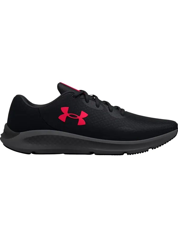 Кроссовки Under Armour Charged Pursuit 3 4E Wide Black Red — изображение 1 из 1, черный