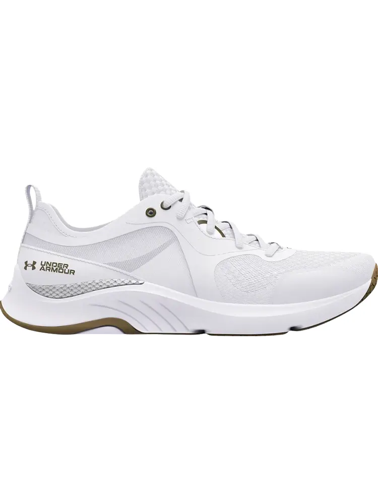Кроссовки Under Armour Wmns HOVR Omnia Metallic White Metallic Gold Luster — изображение 1 из 1, белый