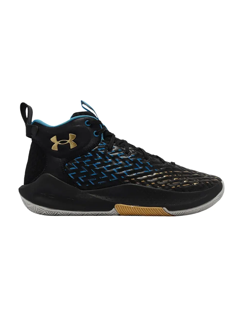 Кроссовки HOVR Havoc 4 Clone Under Armour — изображение 1 из 1, черный/золотистый/синий