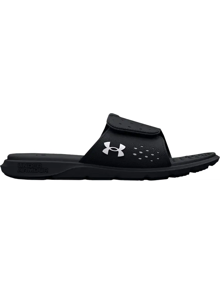 Сандалии Under Armour Wmns Ignite 7 Slide Black White — изображение 1 из 1, черный