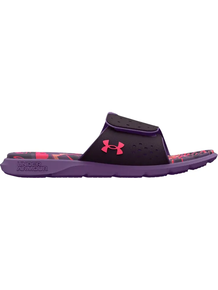 Сандалии Under Armour Wmns Ignite 7 Graphic Footbed Slide Tux Purple Marble — изображение 1 из 1, фиолетовый