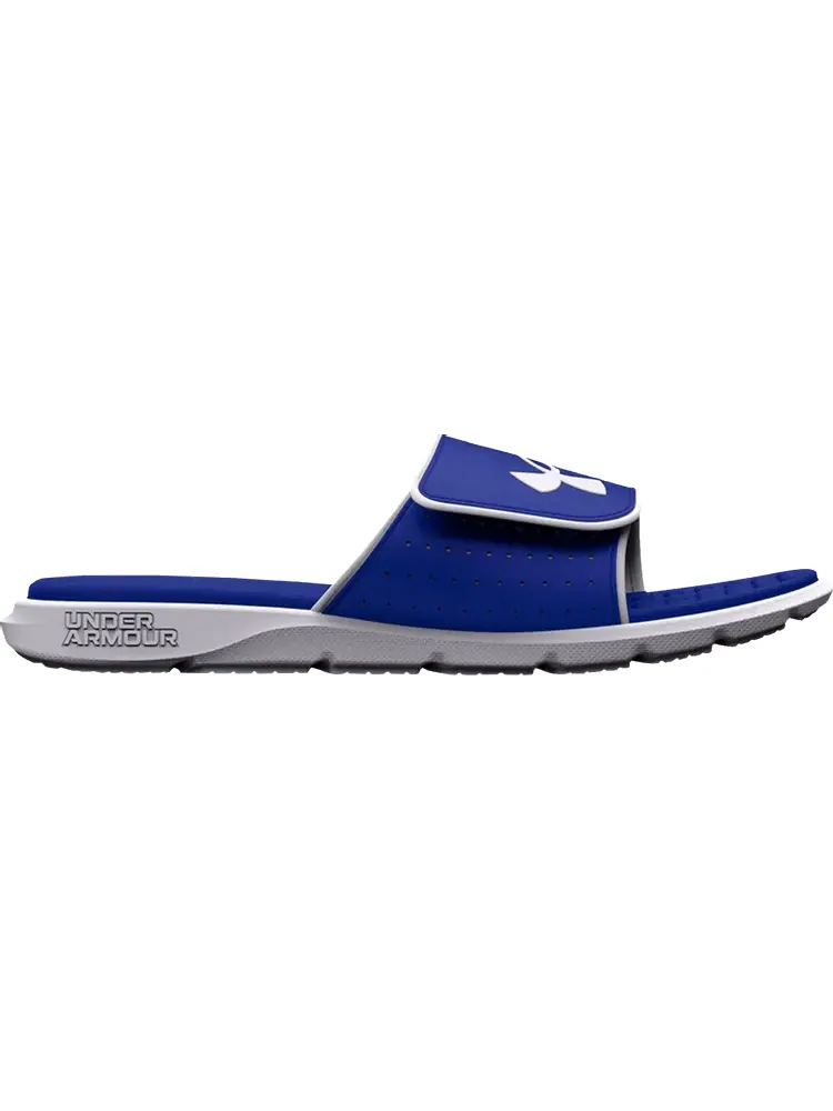 Сандалии Under Armour Ignite 7 Slide GS Royal White — изображение 1 из 1, синий