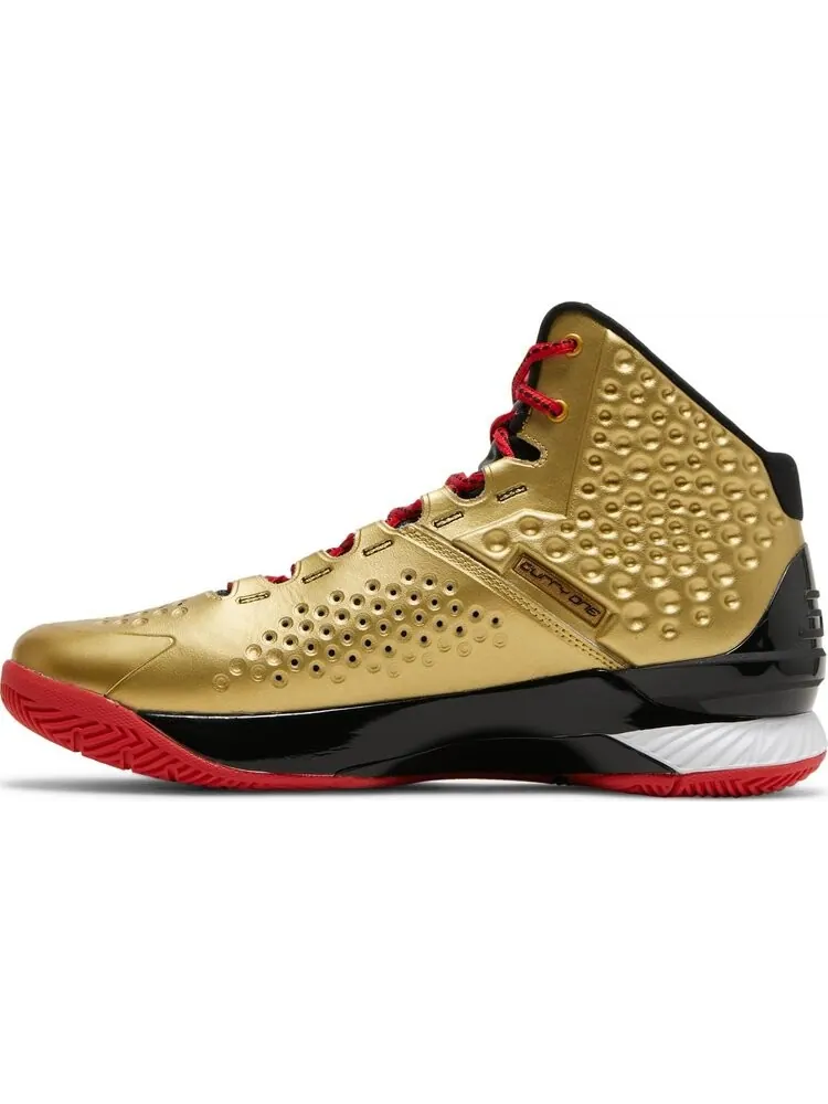 Кроссовки Under Armour Curry 1 Retro All American 2021 — изображение 3 из 8, золото