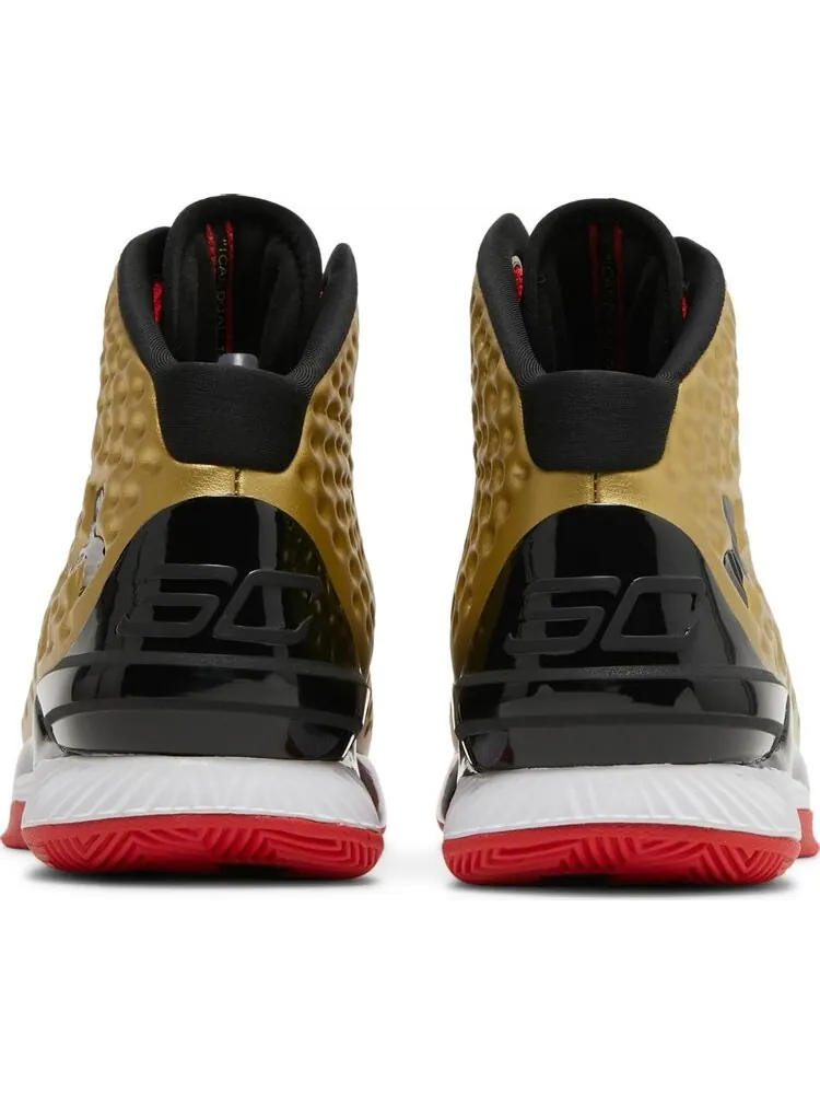 Кроссовки Under Armour Curry 1 Retro All American 2021 — изображение 6 из 8, золото
