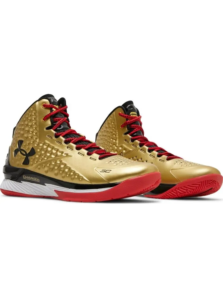 Кроссовки Under Armour Curry 1 Retro All American 2021 — изображение 8 из 8, золото