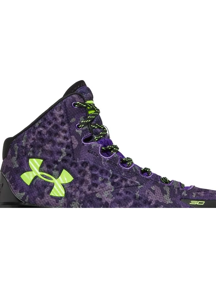 Кроссовки Under Armour Curry 1 Retro Dark Matter — изображение 2 из 8, черный