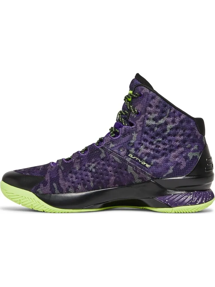 Кроссовки Under Armour Curry 1 Retro Dark Matter — изображение 3 из 8, черный