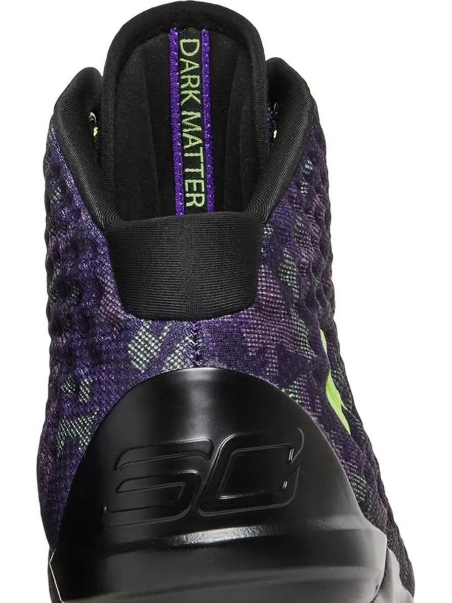 Кроссовки Under Armour Curry 1 Retro Dark Matter — изображение 7 из 8, черный