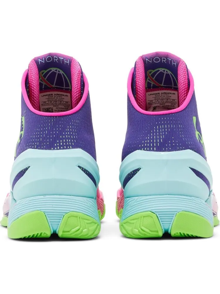 Кроссовки Under Armour Curry 2 Retro Northern Lights 2022 — изображение 6 из 8, мульти