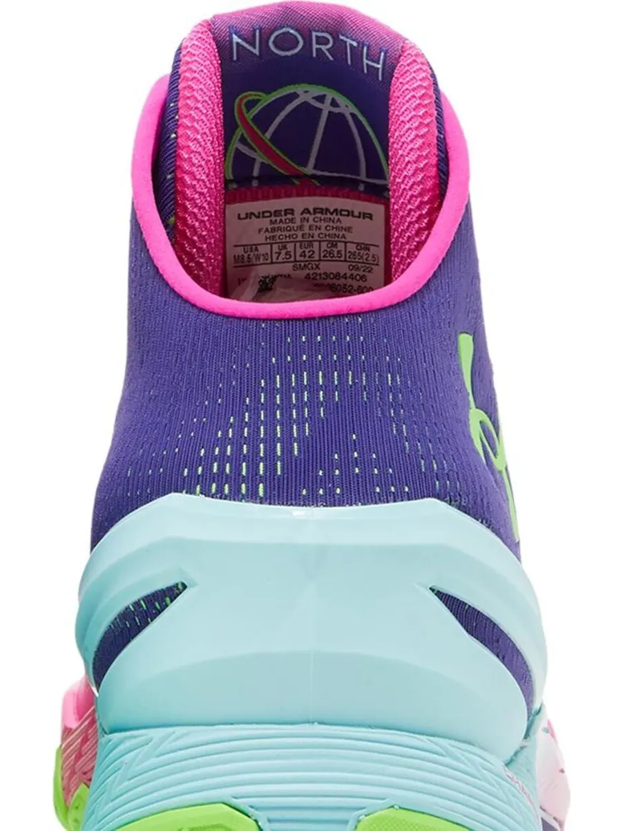 Кроссовки Under Armour Curry 2 Retro Northern Lights 2022 — изображение 7 из 8, мульти