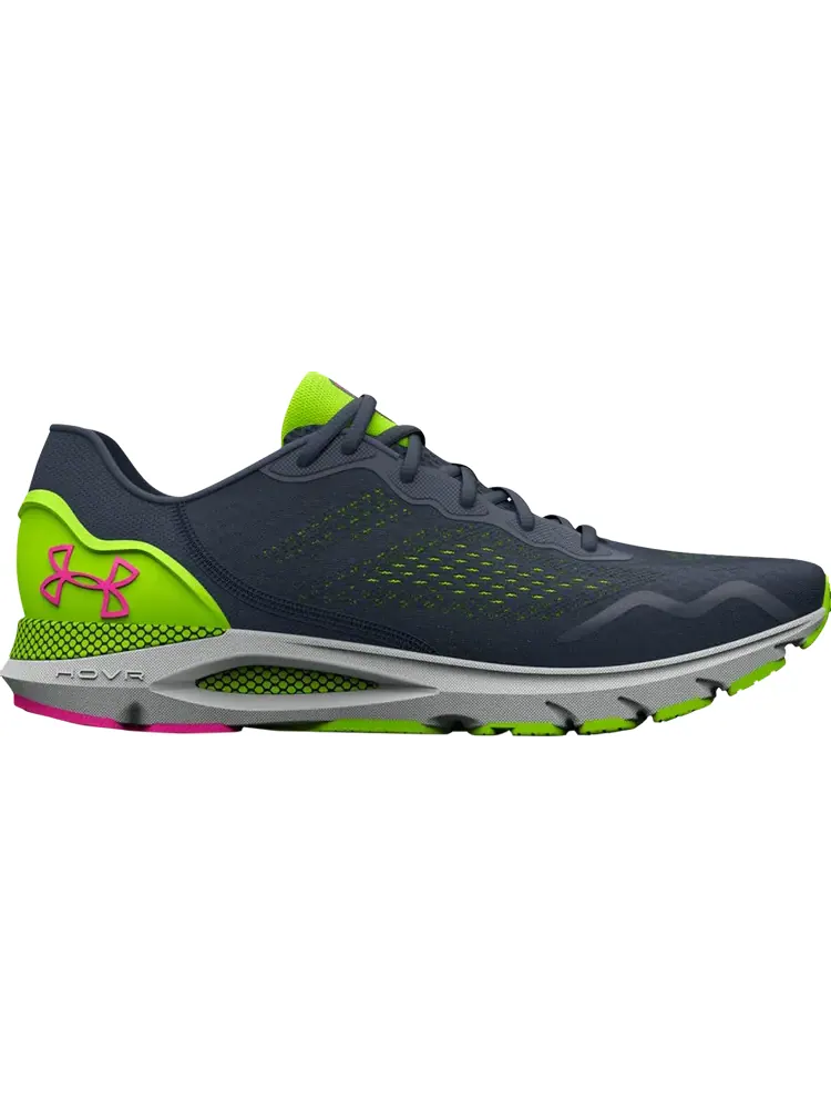 Кроссовки Under Armour HOVR Sonic 6 Downpour Grey Lime Surge — изображение 1 из 1, серый