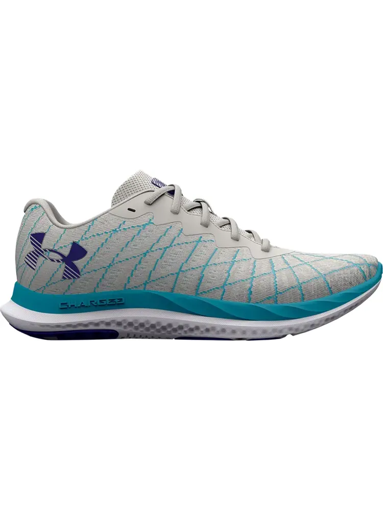 Кроссовки Under Armour Wmns Charged Breeze 2 Grey Mist Blue Surf — изображение 1 из 1, серый