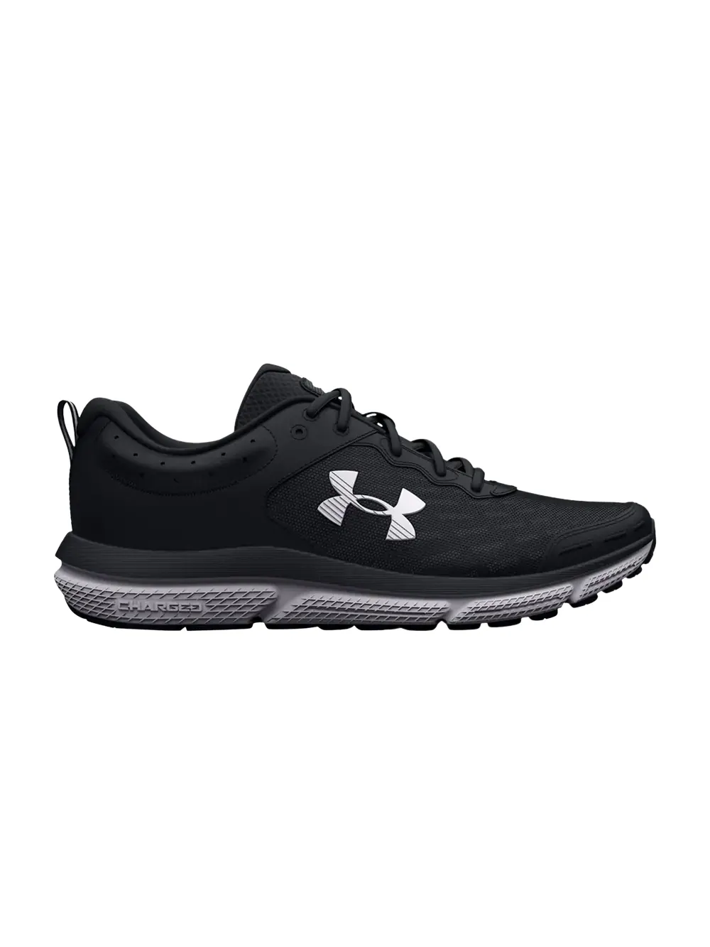 Кроссовки Wmns Charged Assert 10 Wide Under Armour — изображение 1 из 1, черный/белый