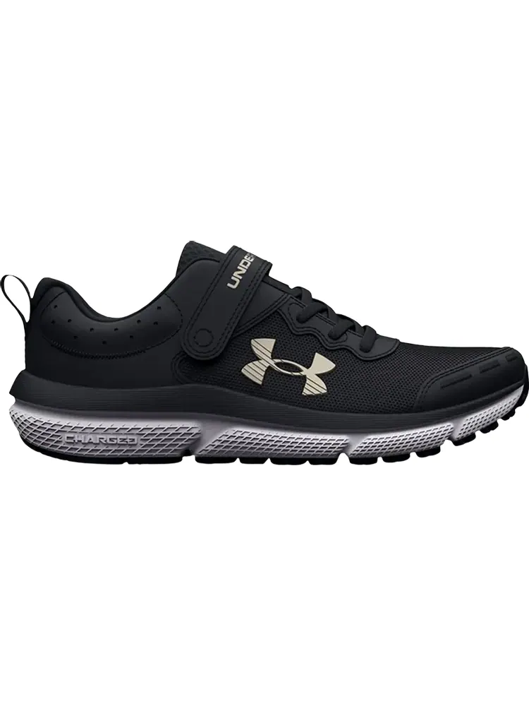 Кроссовки Under Armour Assert 10 AC PS Black Metallic Gold — изображение 1 из 1, черный