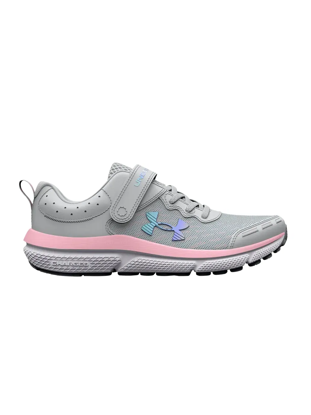 Кроссовки Assert 10 AC PS Under Armour — изображение 1 из 1, серый/розовый