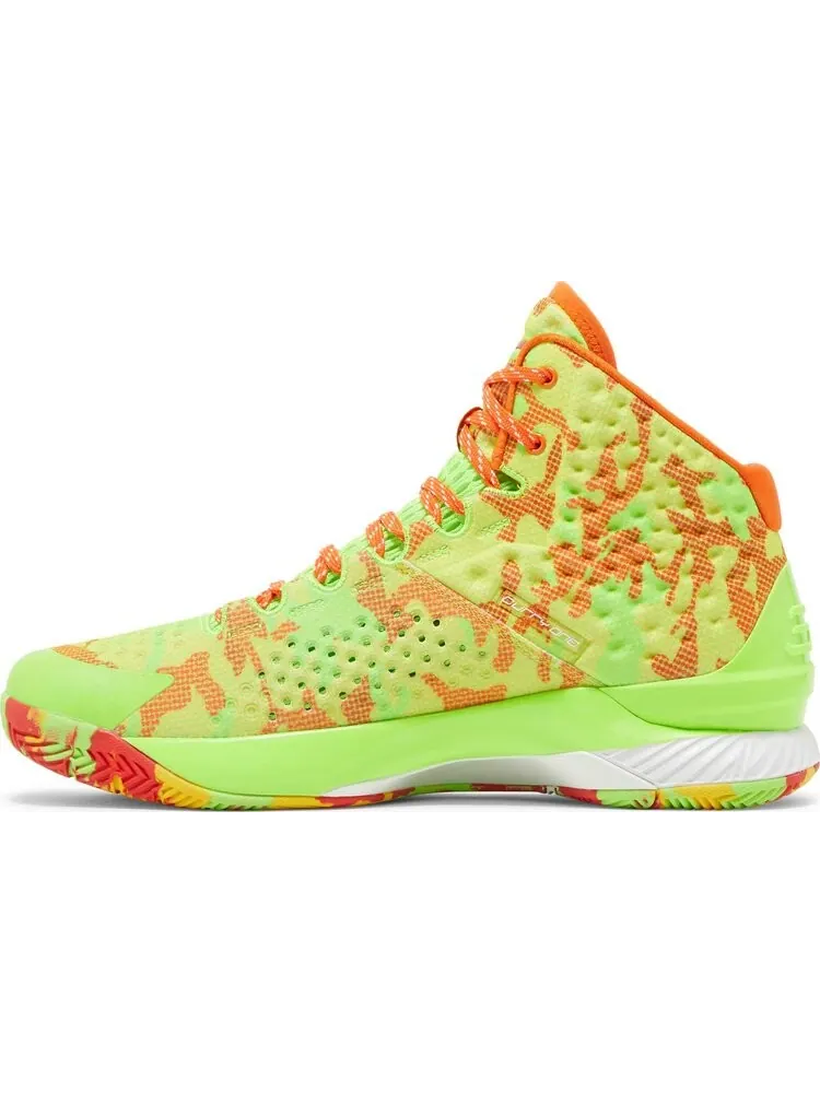 Кроссовки Under Armour Sour Patch Kids x Curry 1 Retro Candy Reign 2022 — изображение 3 из 8, зеленый