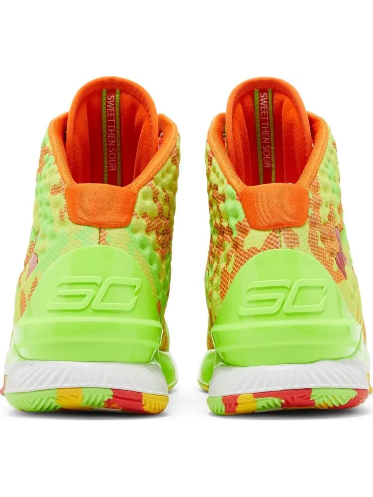 Кроссовки Under Armour Sour Patch Kids x Curry 1 Retro Candy Reign 2022 — изображение 6 из 8, зеленый