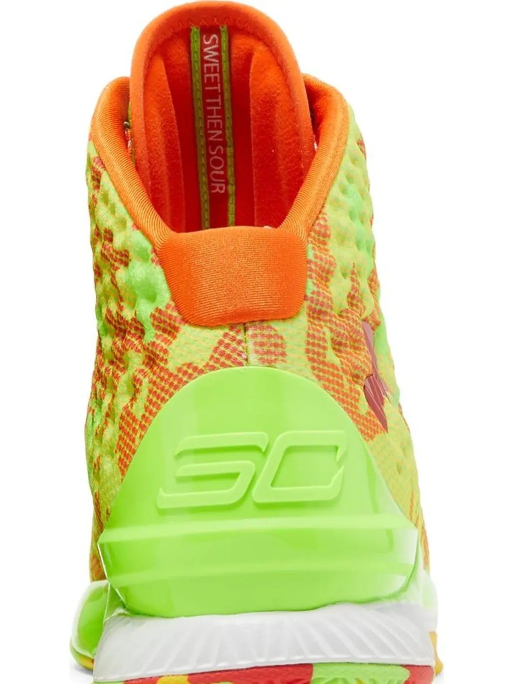 Кроссовки Under Armour Sour Patch Kids x Curry 1 Retro Candy Reign 2022 — изображение 7 из 8, зеленый