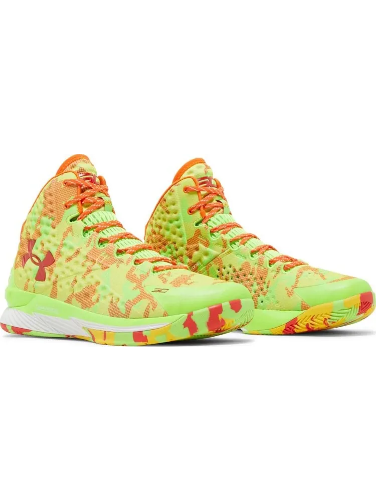 Кроссовки Under Armour Sour Patch Kids x Curry 1 Retro Candy Reign 2022 — изображение 8 из 8, зеленый