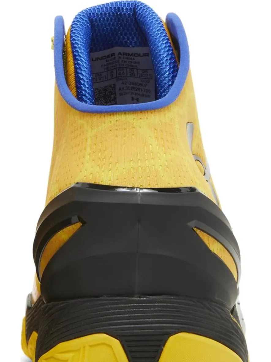 Кроссовки Under Armour Curry 2 Retro Double Bang — изображение 7 из 8, желтый