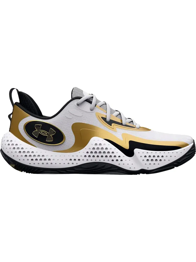 Кроссовки Under Armour Spawn 5 White Black Gold — изображение 1 из 1, белый