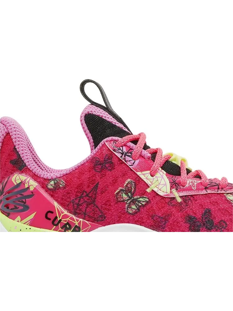 Кроссовки Curry Flow 10 GS 'Unicorn & Butterfly' — изображение 2 из 4, розовый