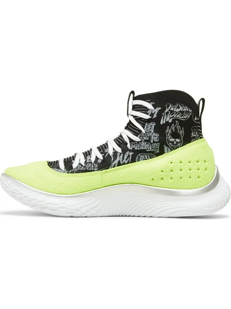 Кроссовки Diet Starts Monday x Curry 4 FloTro Tennis Ball — изображение 3 из 8, зеленый