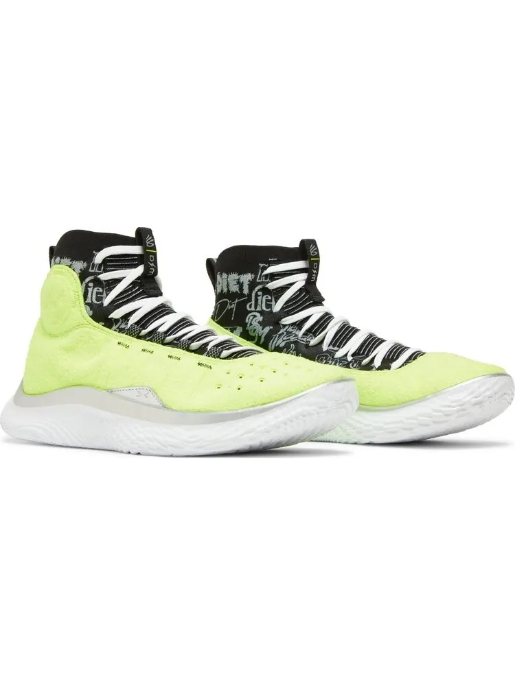 Кроссовки Diet Starts Monday x Curry 4 FloTro Tennis Ball — изображение 8 из 8, зеленый