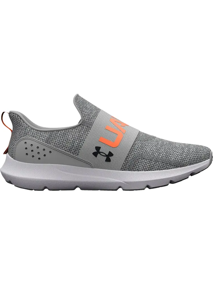 Кроссовки Under Armour Surge 3 Slip Mod Grey Orange Blast — изображение 1 из 1, серый