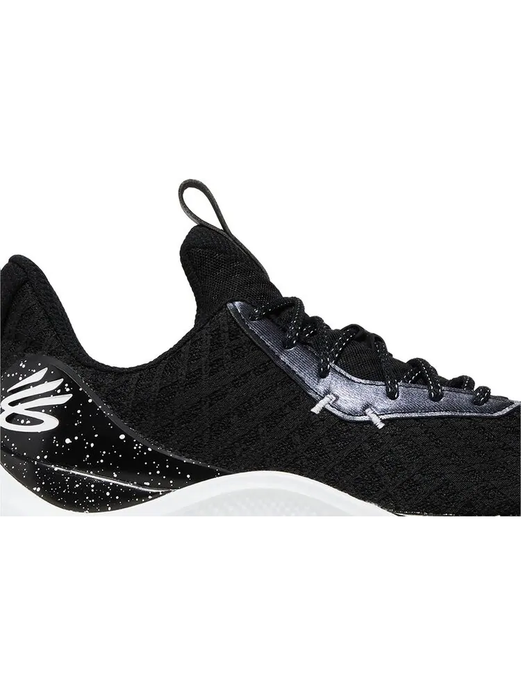 Кроссовки Curry Flow 10 Team 'Black White' — изображение 2 из 4, черный