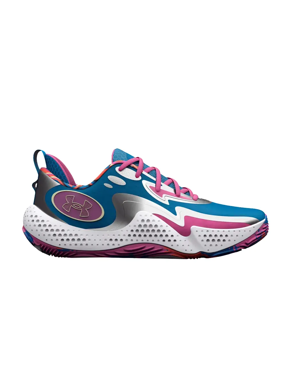 Кроссовки Spawn 5 LE Under Armour — изображение 1 из 1, синий/розовый