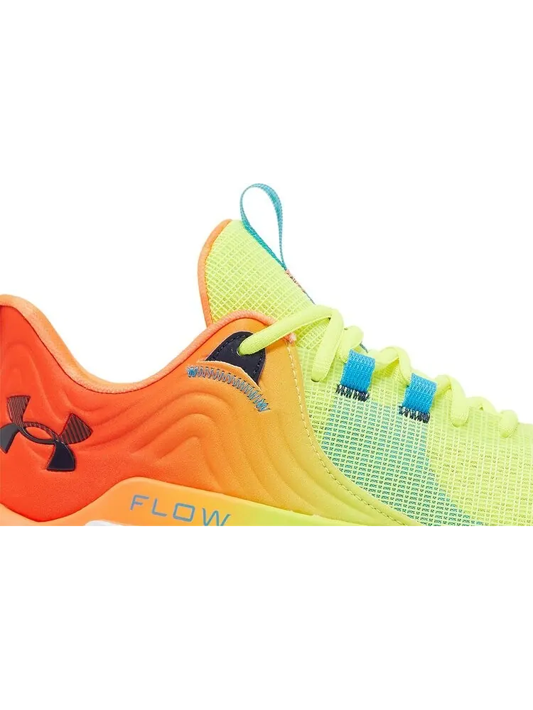 Кроссовки Under Armour Flow FUTR X 2 E24 Panic Orange Yellow Ray — изображение 2 из 8, оранжевый