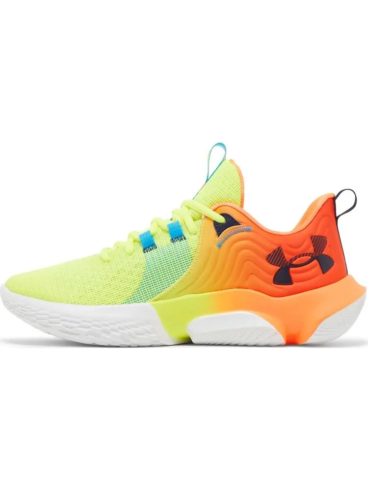 Кроссовки Under Armour Flow FUTR X 2 E24 Panic Orange Yellow Ray — изображение 3 из 8, оранжевый