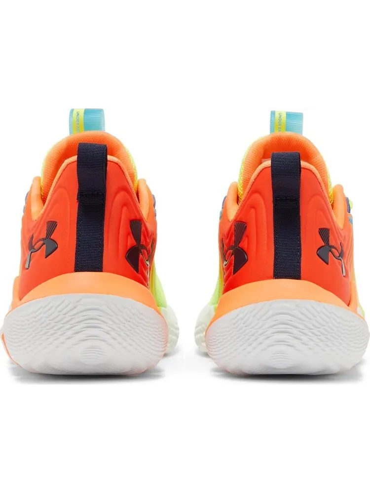 Кроссовки Under Armour Flow FUTR X 2 E24 Panic Orange Yellow Ray — изображение 6 из 8, оранжевый